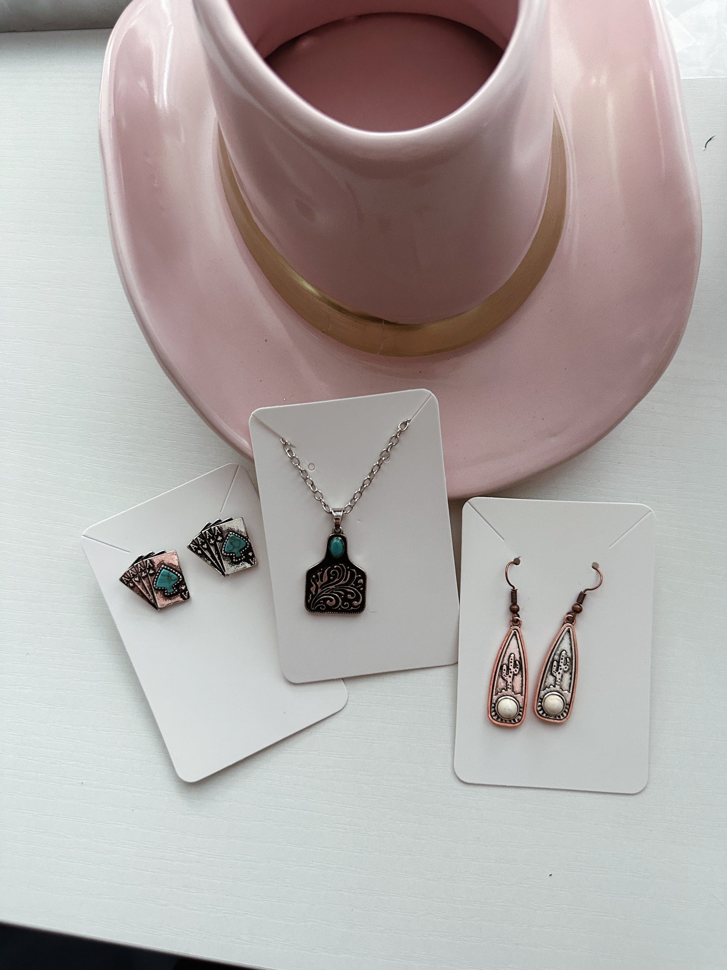 VINTAGE ACE OF SPADES EARRINGS