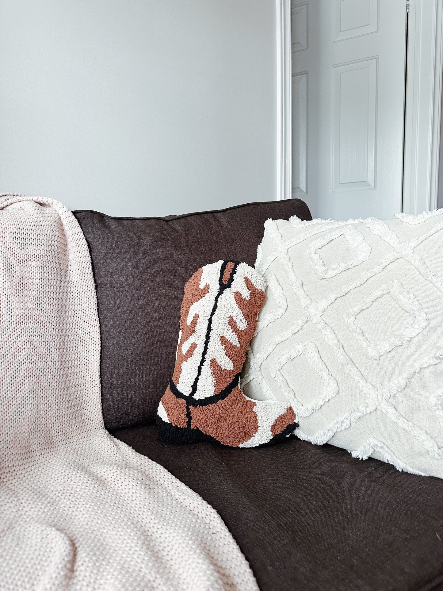 COWBOY BOOT PILLOW