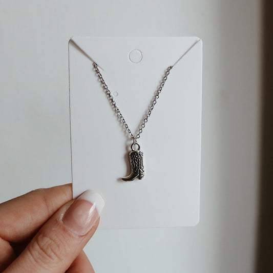 COWBOY BOOT NECKLACE