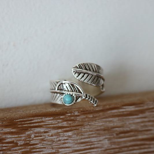 FEATHER TURQUOISE RING