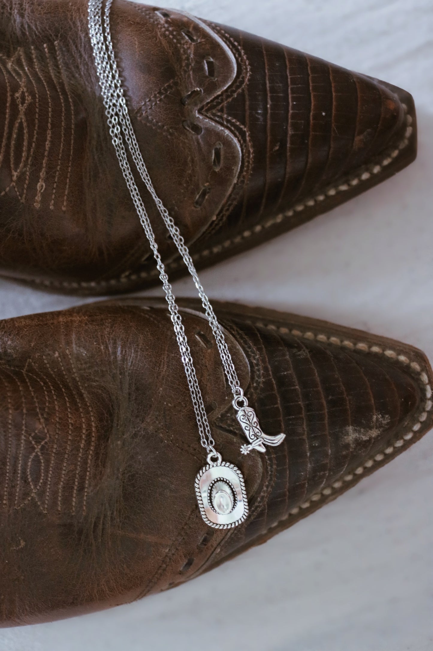 COWBOY BOOT NECKLACE (SPUR)