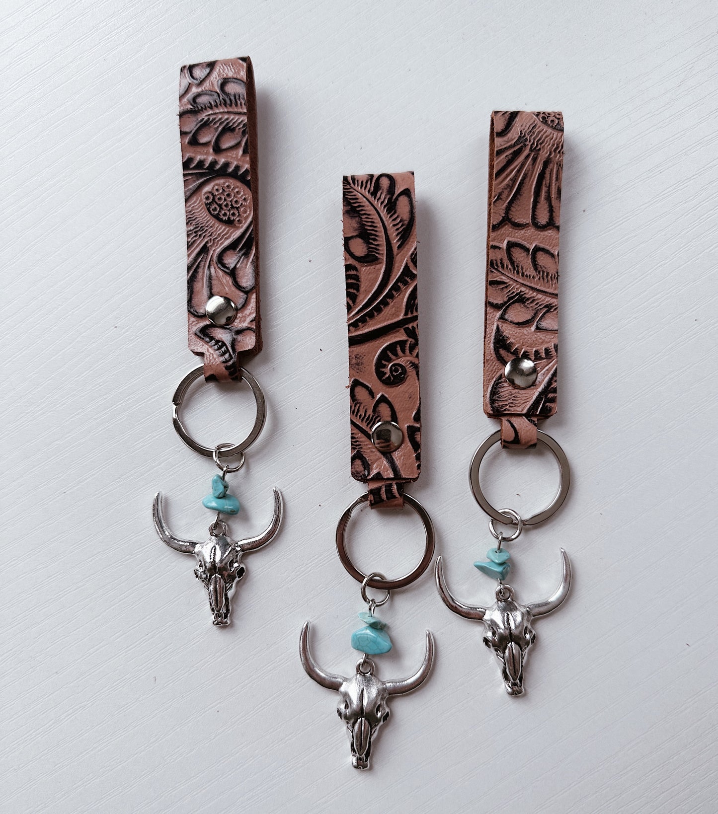 LONGHORN SKULL KEYCHAIN