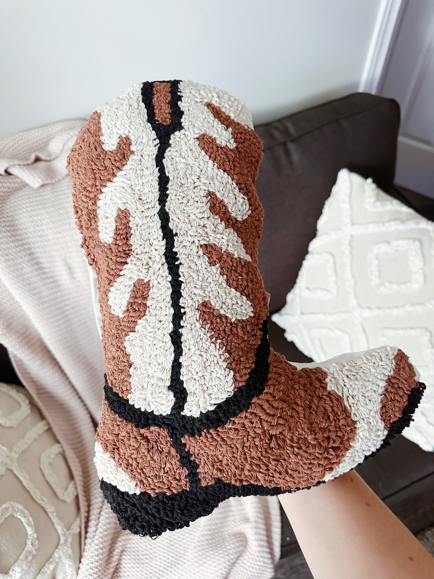COWBOY BOOT PILLOW