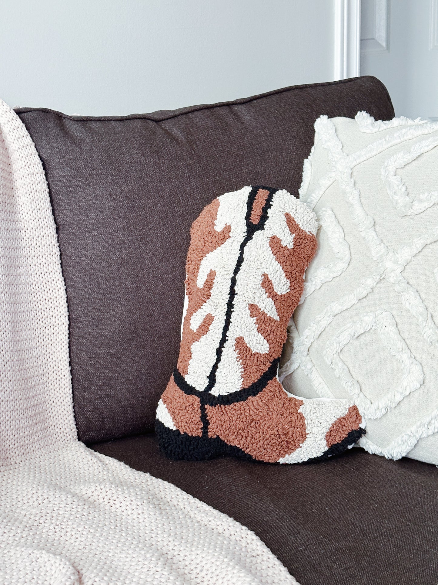 COWBOY BOOT PILLOW